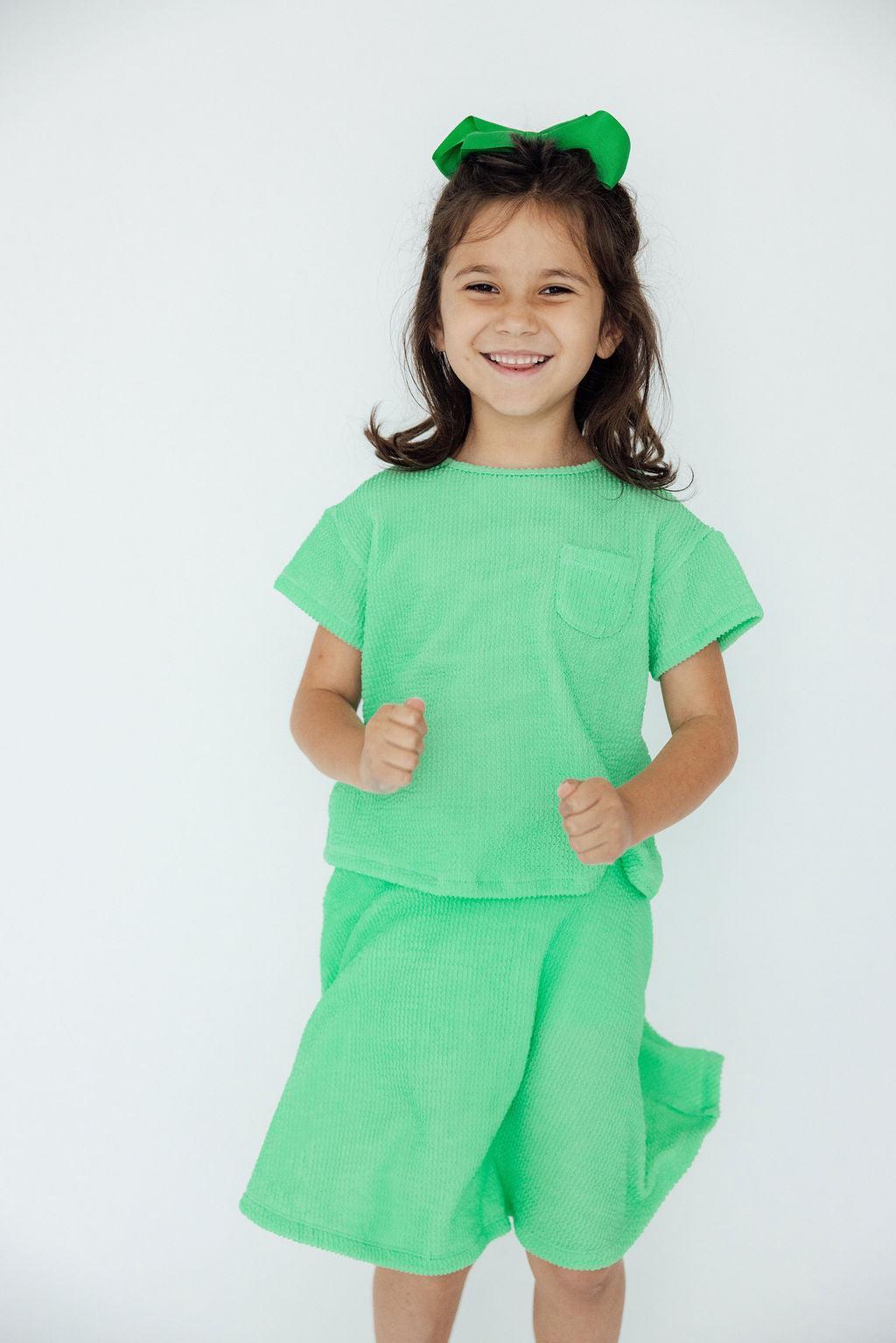 Seafoam Green Scrunchy Pocket Tee - Image 3
