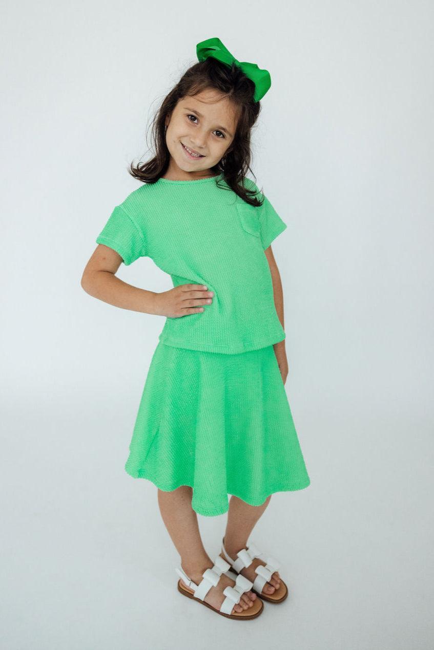 Seafoam Green Scrunchy Twirl Skort - Image 2