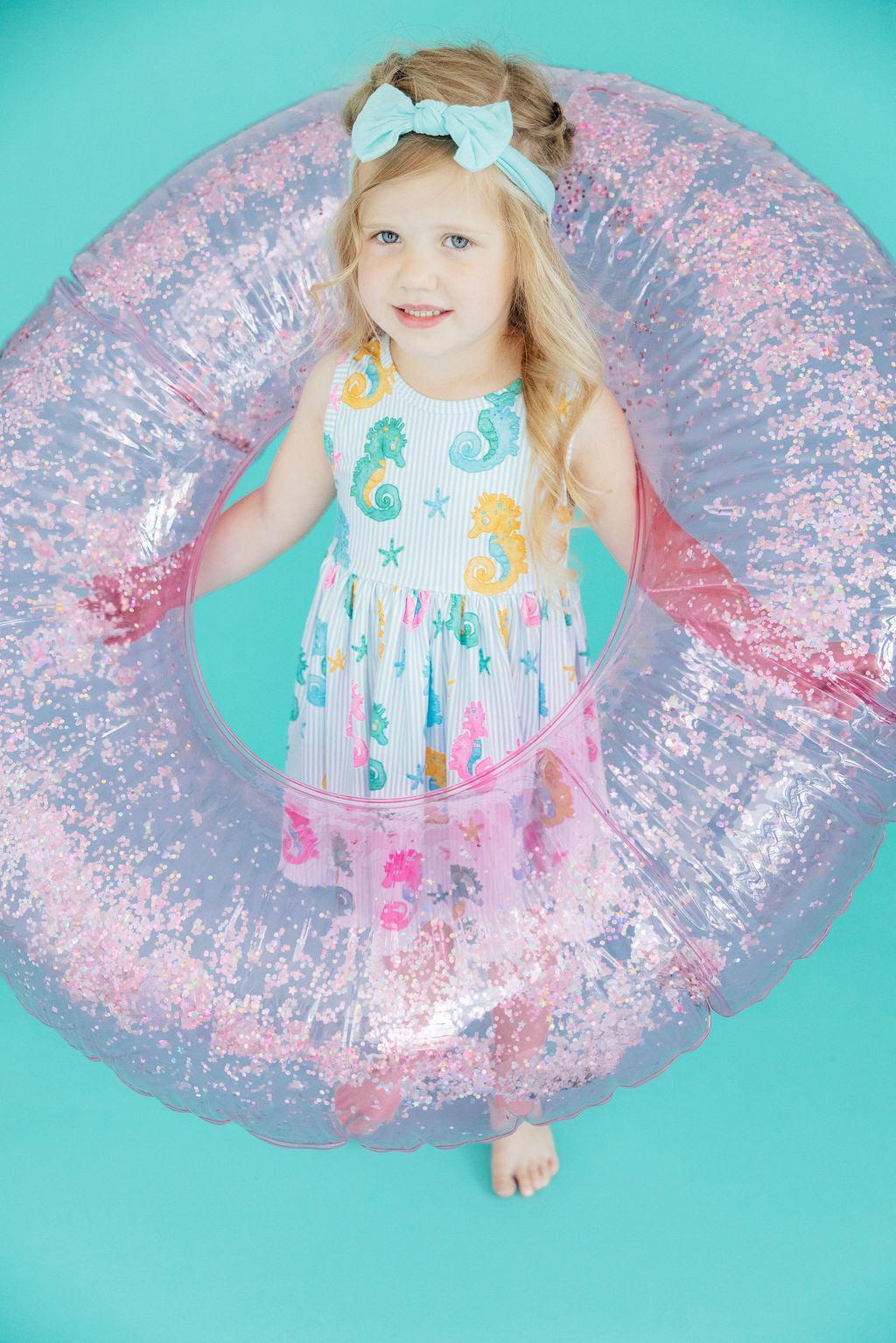 Seahorse Swirl Tank Twirl Dress - Image 2