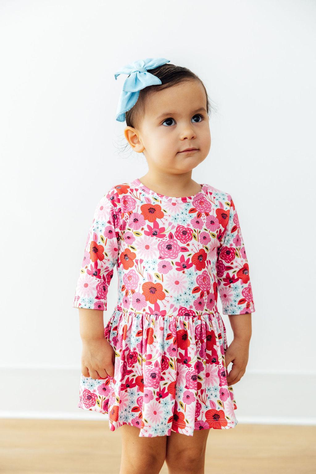 Secret Garden 3/4 Sleeve Twirl Bodysuit - Image 5