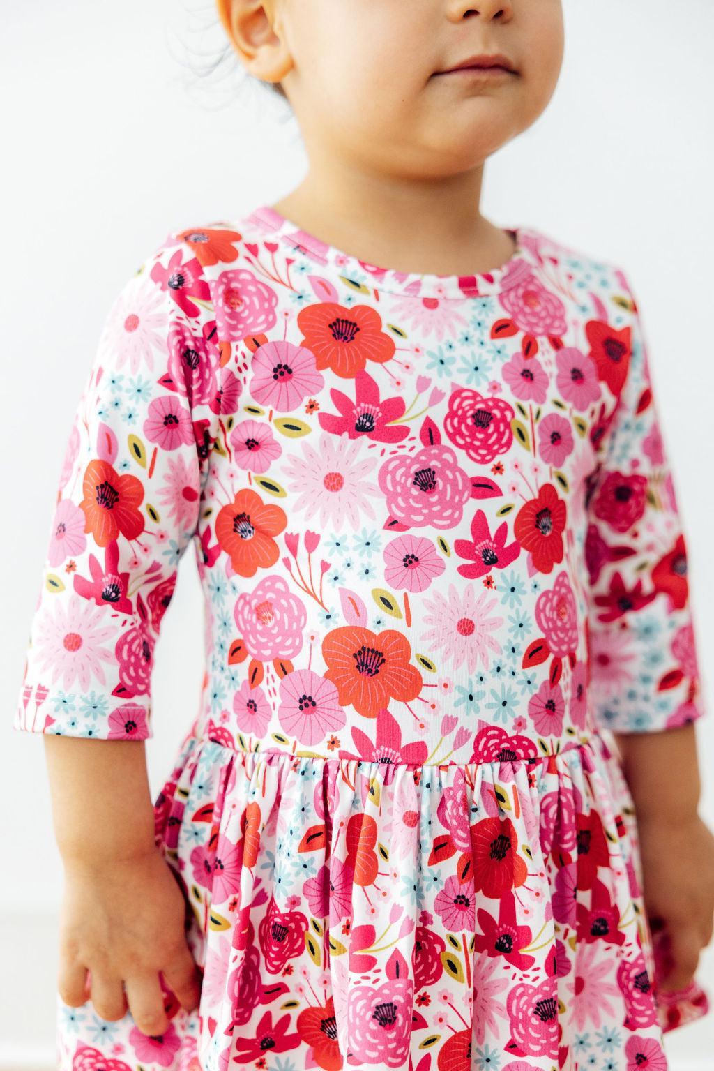 Secret Garden 3/4 Sleeve Twirl Bodysuit - Image 6
