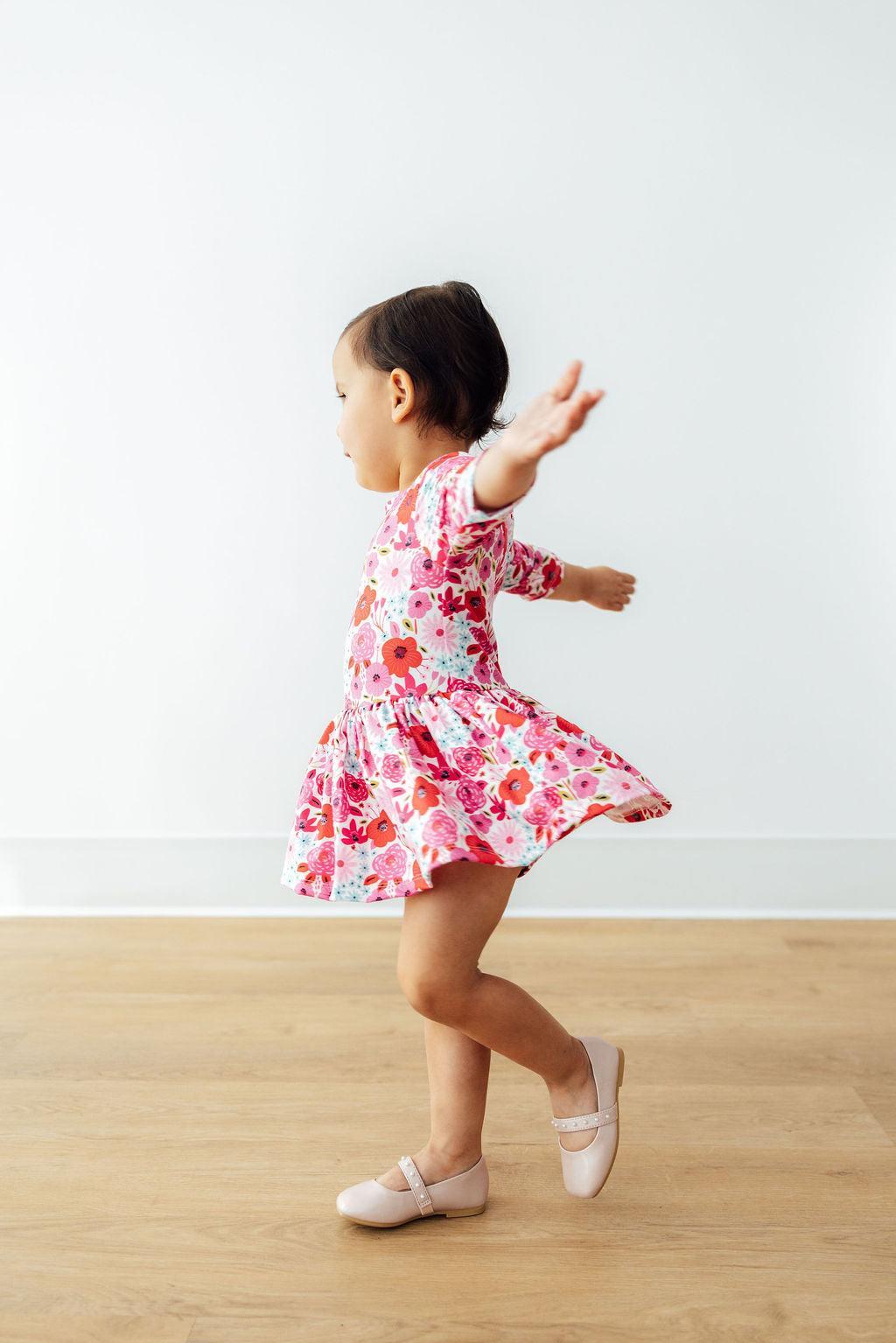 Secret Garden 3/4 Sleeve Twirl Bodysuit - Image 7