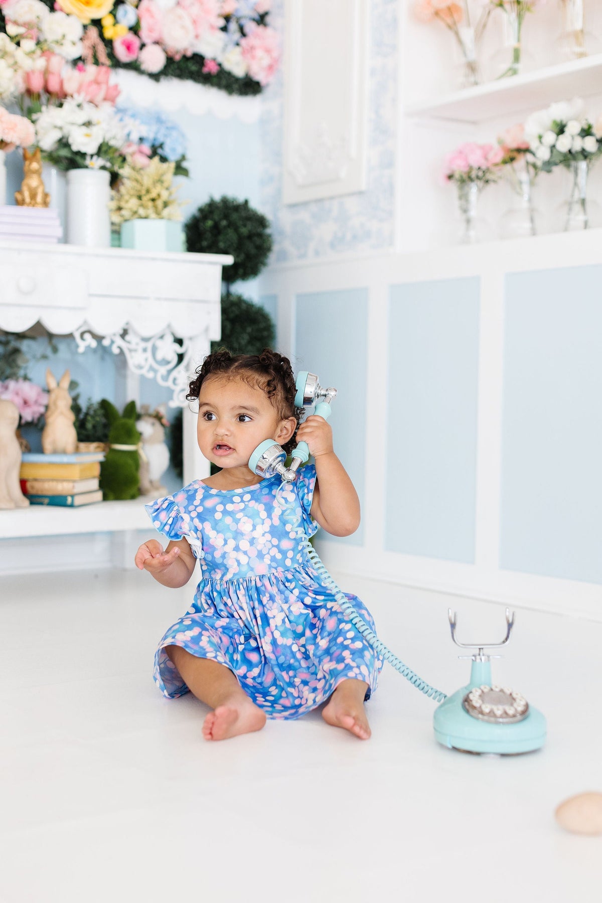 Shimmer & Shine Flutter Sleeve Twirl Dress - Image 3