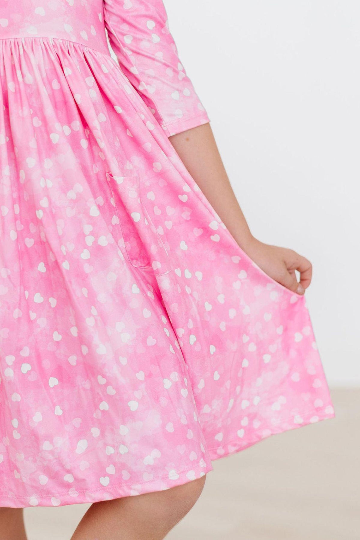 Shine Bright 3/4 Sleeve Pocket Twirl Dress - Image 3