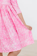 Shine Bright 3/4 Sleeve Pocket Twirl Dress - Image 3