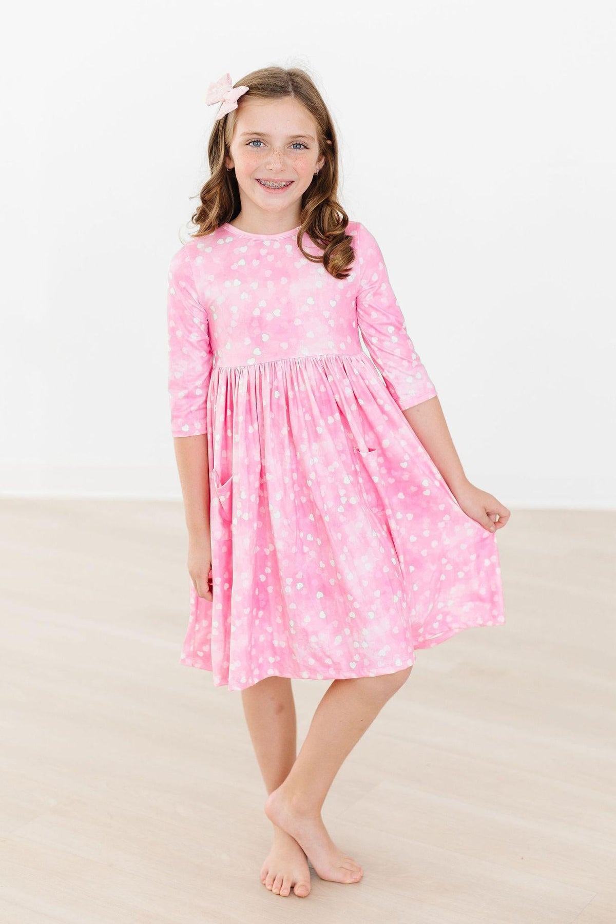 Shine Bright 3/4 Sleeve Pocket Twirl Dress - Image 6