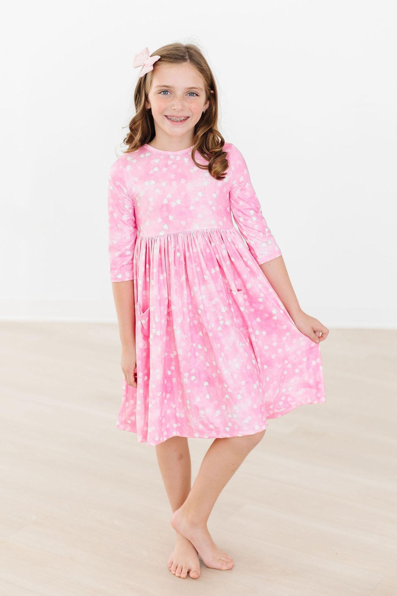 Shine Bright 3/4 Sleeve Pocket Twirl Dress - Image 6