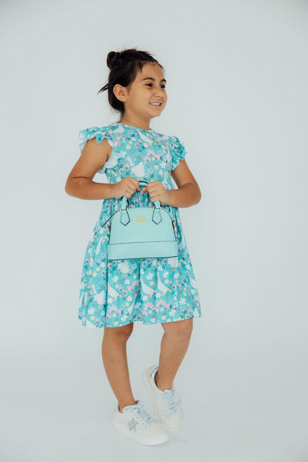 Silly Goose Flutter Sleeve Twirl Dress - Image 5