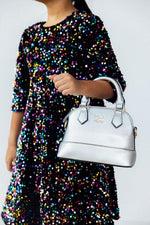Silver Metallic Girl's Crossbody Purse - Image 3