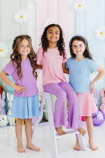 Bright Lilac Scrunchy Bells - Image 2