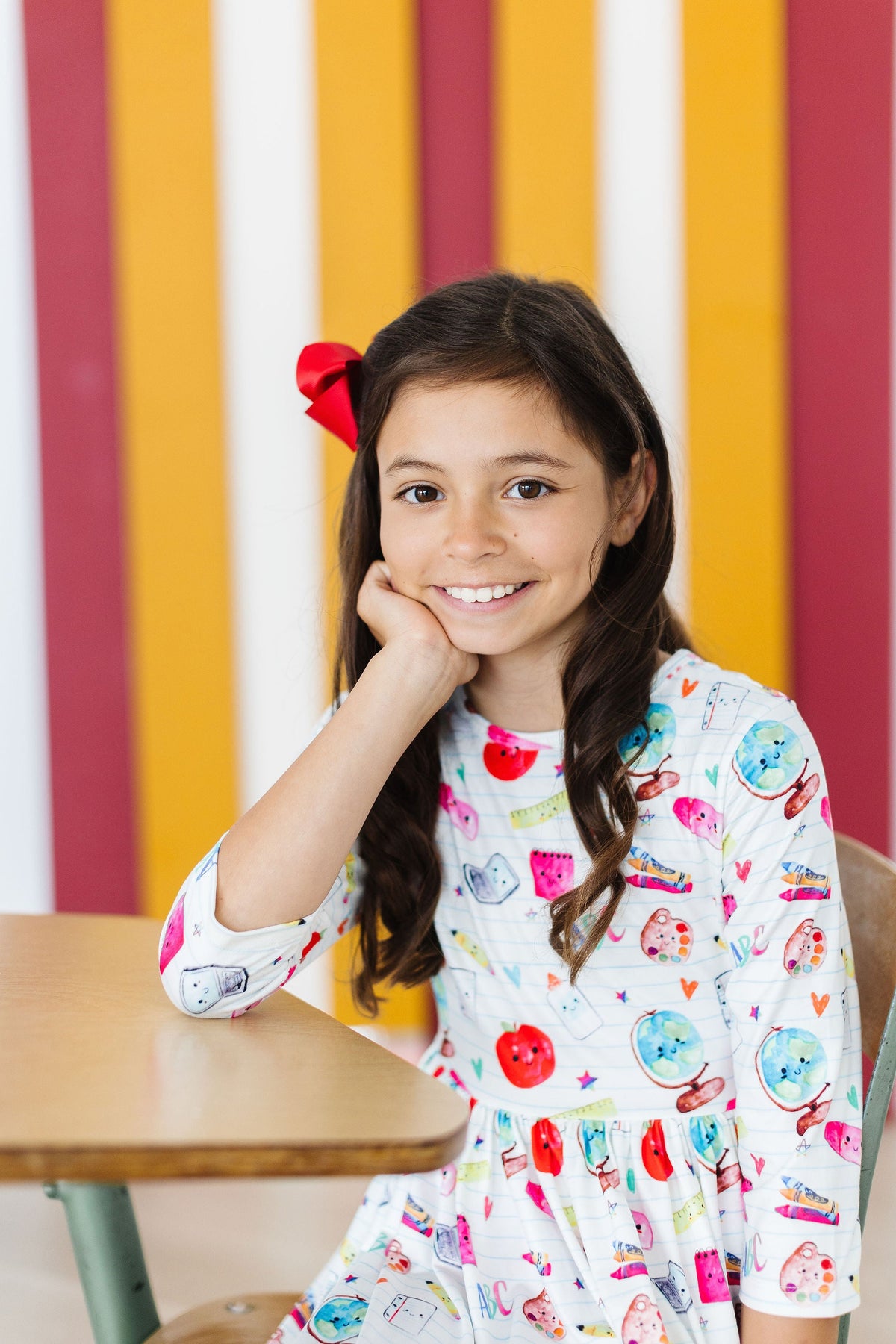 Smarty Pants 3/4 Sleeve Pocket Twirl Dress - Image 4
