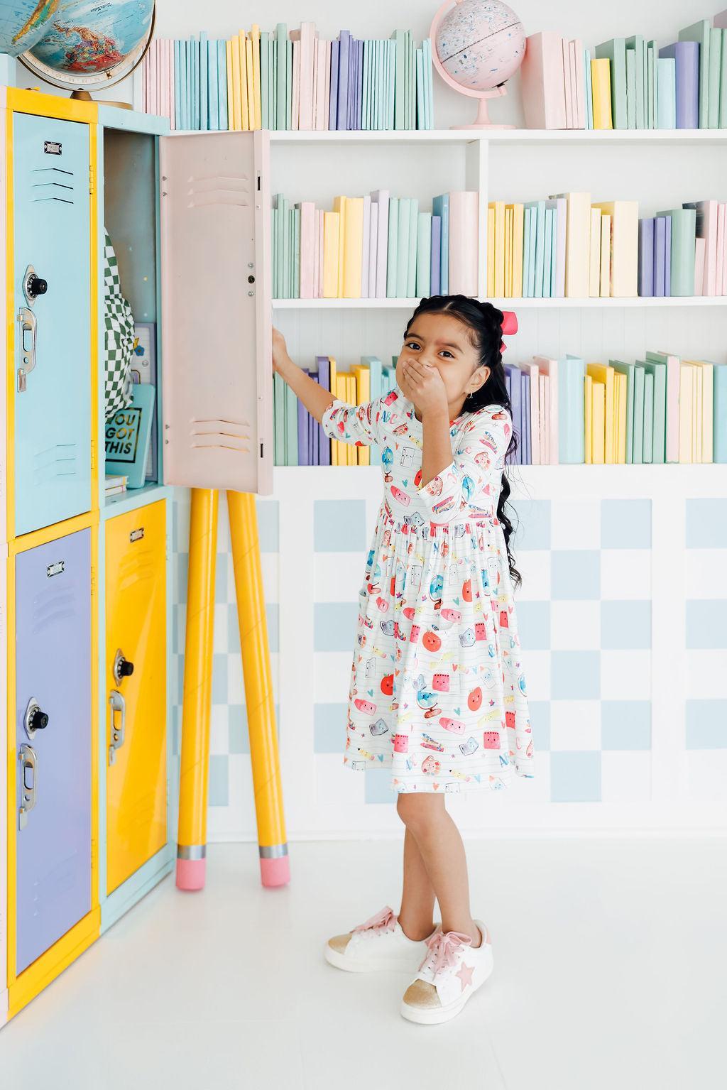Smarty Pants 3/4 Sleeve Pocket Twirl Dress - Image 6