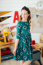 Southlake Carroll Dragons 3/4 Sleeve Pocket Twirl Dress - Image 2