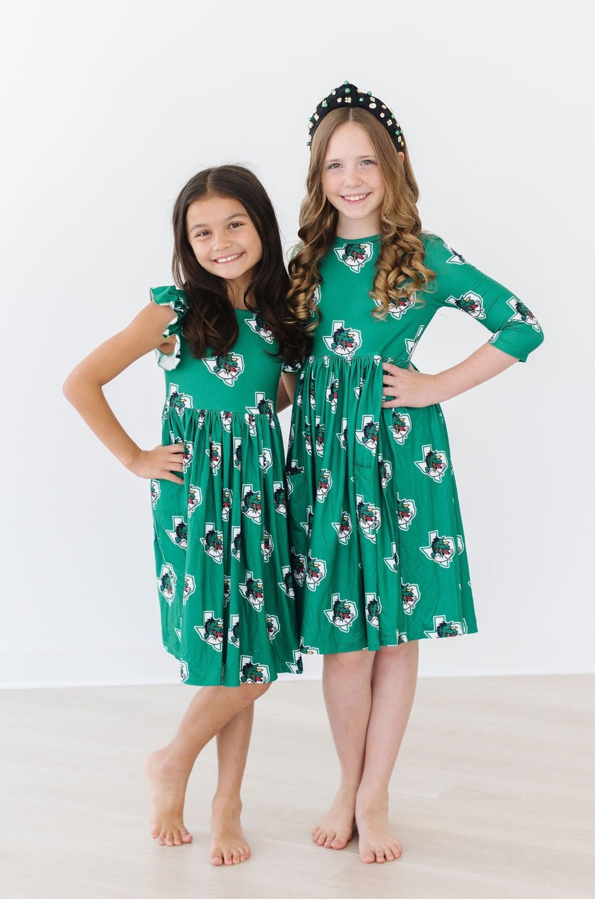 Southlake Carroll Dragons 3/4 Sleeve Pocket Twirl Dress - Image 9