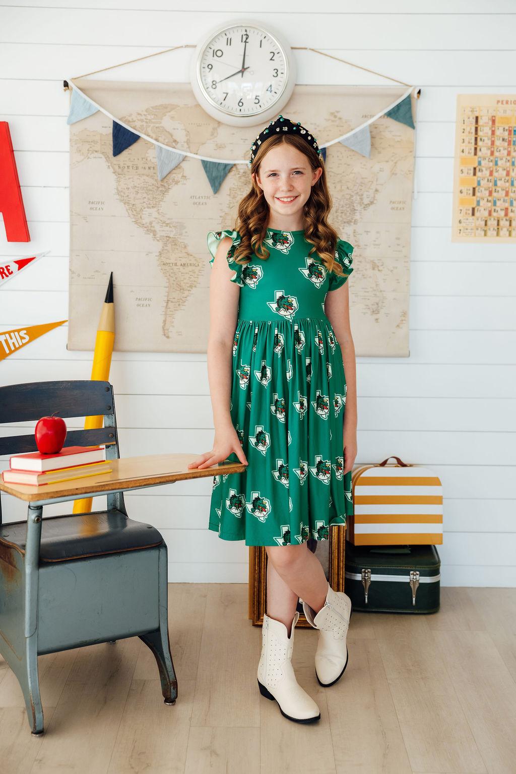 Southlake Carroll Dragons Flutter Twirl Dress - Image 2