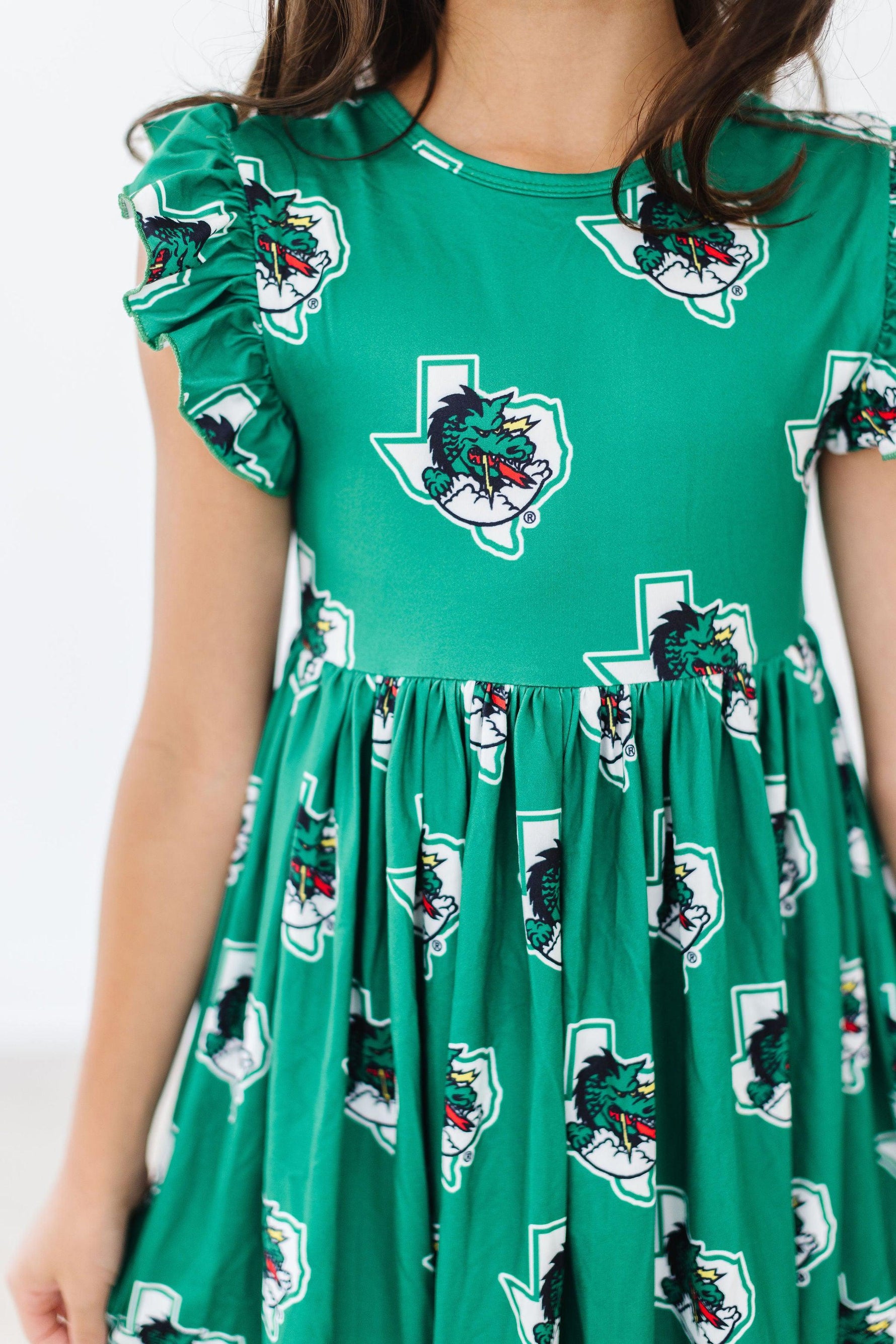 Southlake Carroll Dragons Flutter Twirl Dress - Image 6