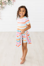Spring Stripes S/S Pocket Twirl Dress - Image 2