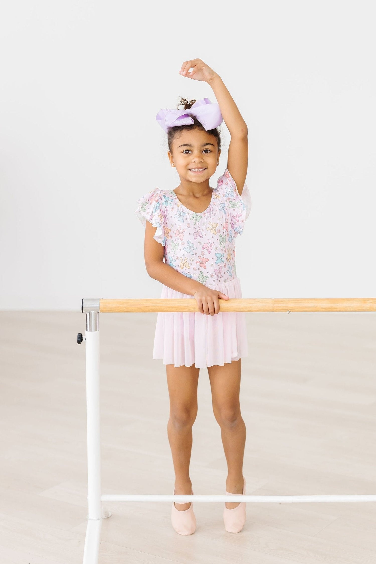 Springtime Bows S/S Twirl Leotard - Image 3