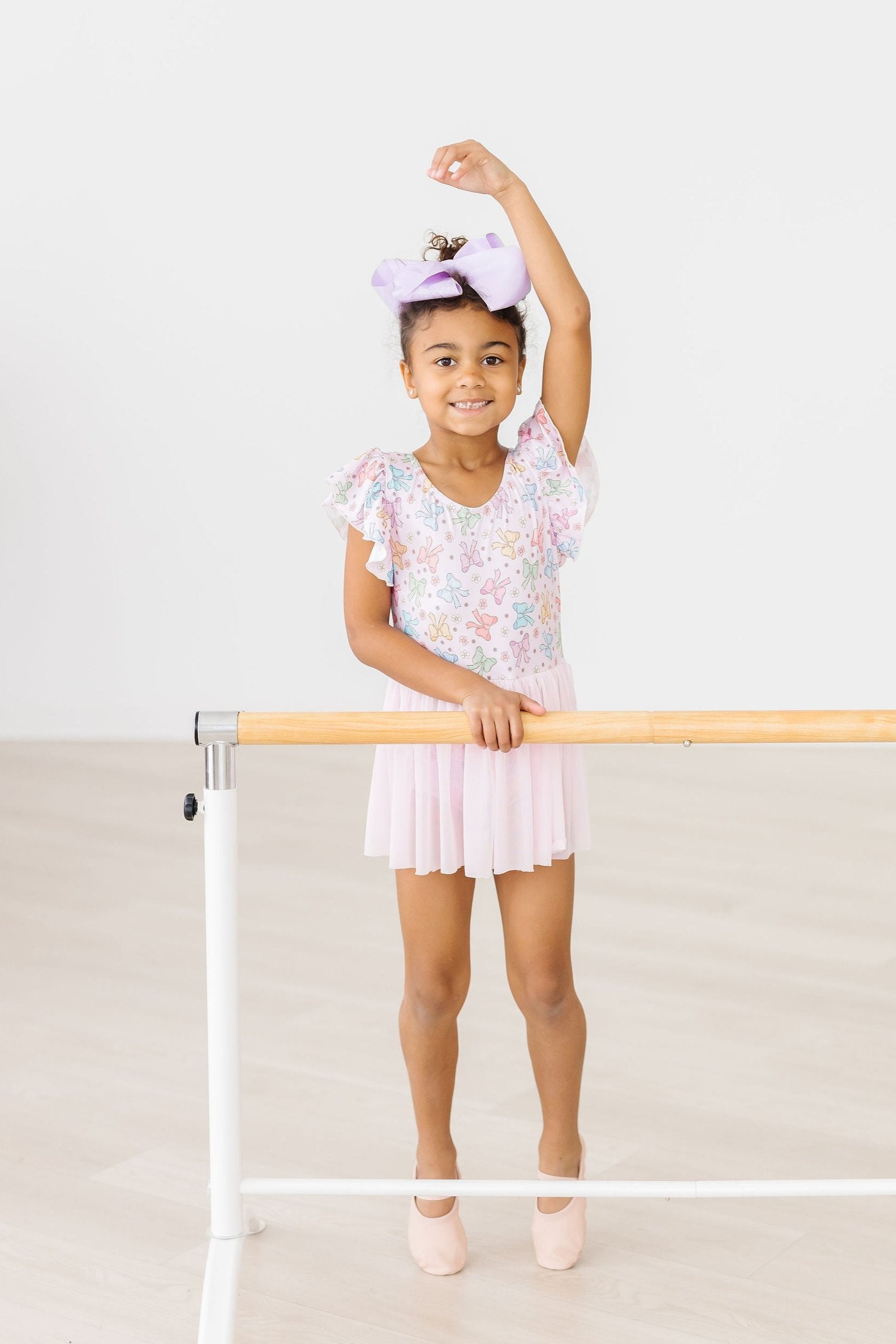 Springtime Bows S/S Twirl Leotard - Image 3