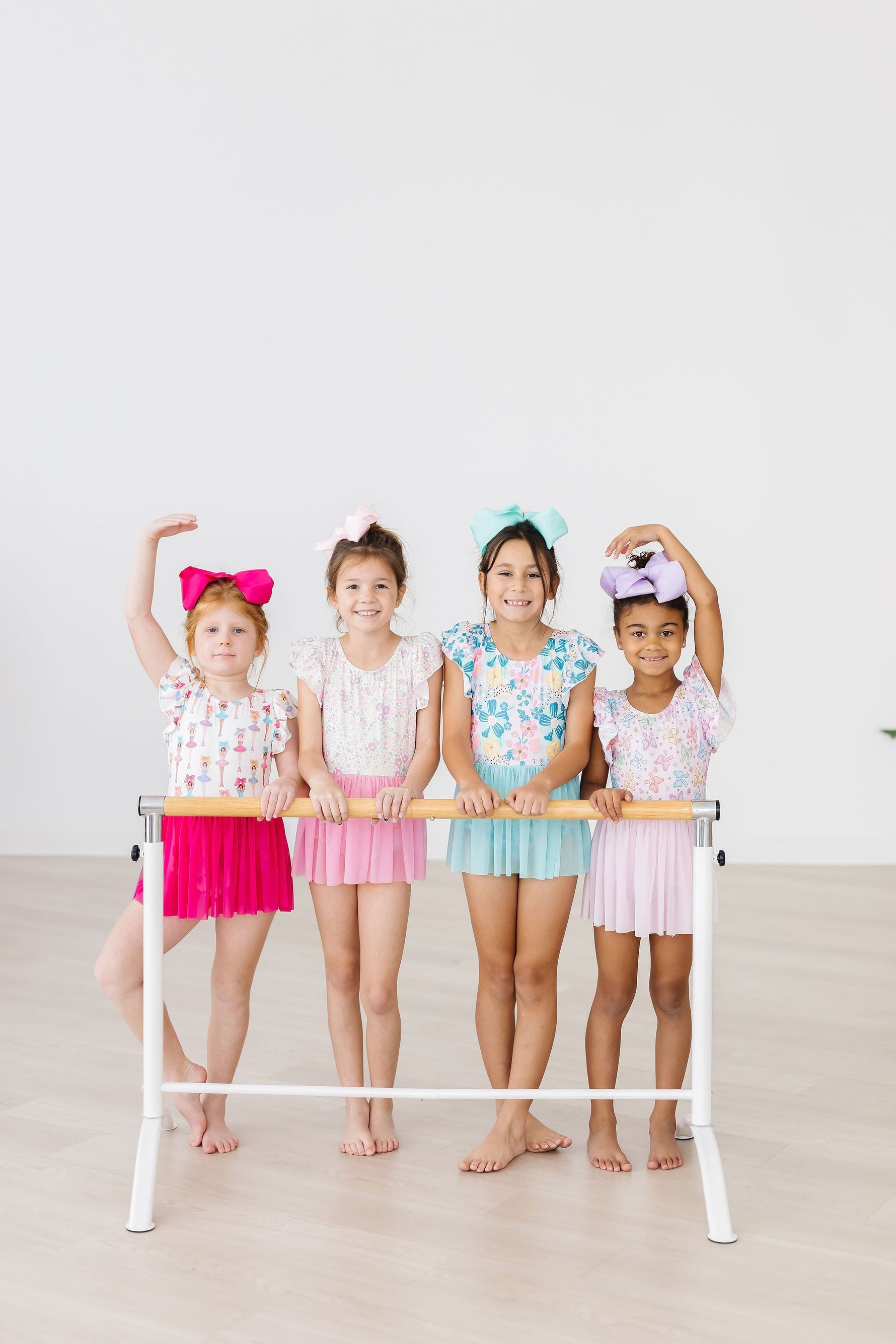Springtime Bows S/S Twirl Leotard - Image 6
