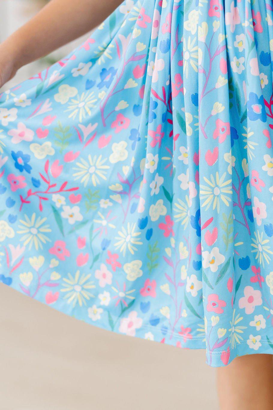 Springtime Splendor Flutter Sleeve Twirl Dress - Image 5