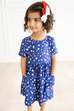 Star Bright S/S Pocket Twirl Dress - Image 5