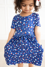 Star Bright S/S Pocket Twirl Dress - Image 8