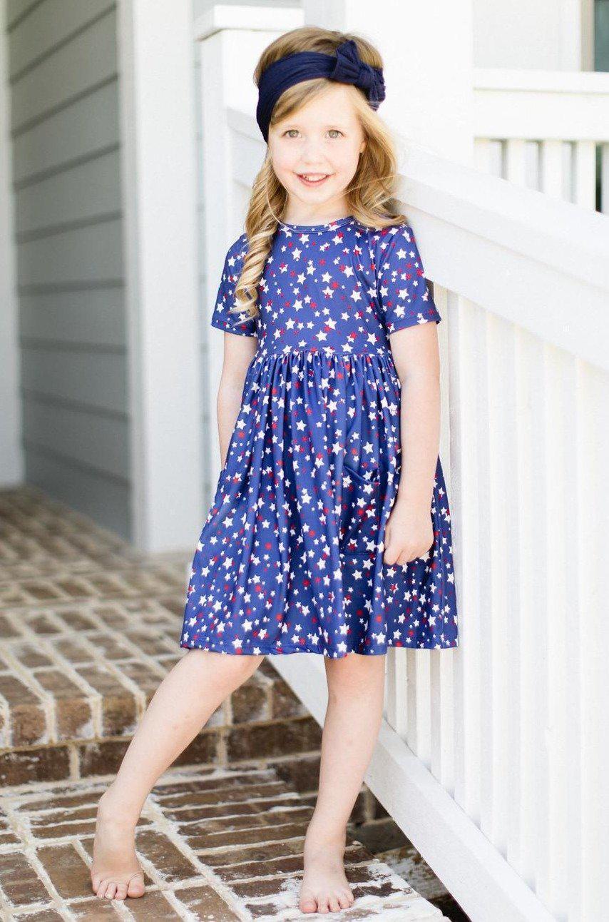 Star Bright S/S Pocket Twirl Dress - Image 9