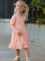 Rylee Faith Designs - Halloween Thanksgiving Pumpkin Bow Pocket Girls Dress - alternate view 5