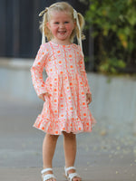 Rylee Faith Designs - Halloween Thanksgiving Pumpkin Bow Pocket Girls Dress - alternate view 3