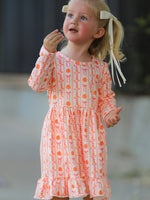 Rylee Faith Designs - Halloween Thanksgiving Pumpkin Bow Pocket Girls Dress - alternate view 2