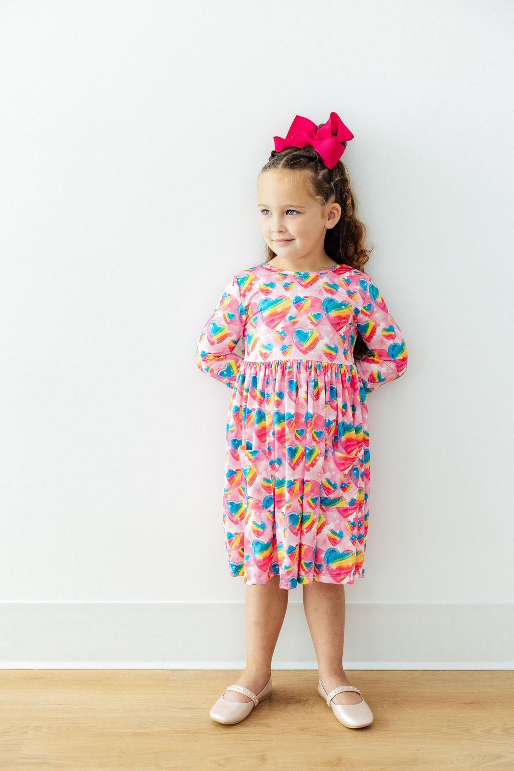Sugar & Spice 3/4 Sleeve Pocket Twirl Dress - Image 5