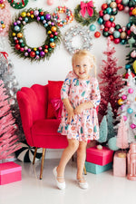 Sugarplum Fairy 3/4 Sleeve Pocket Twirl Dress - Image 5