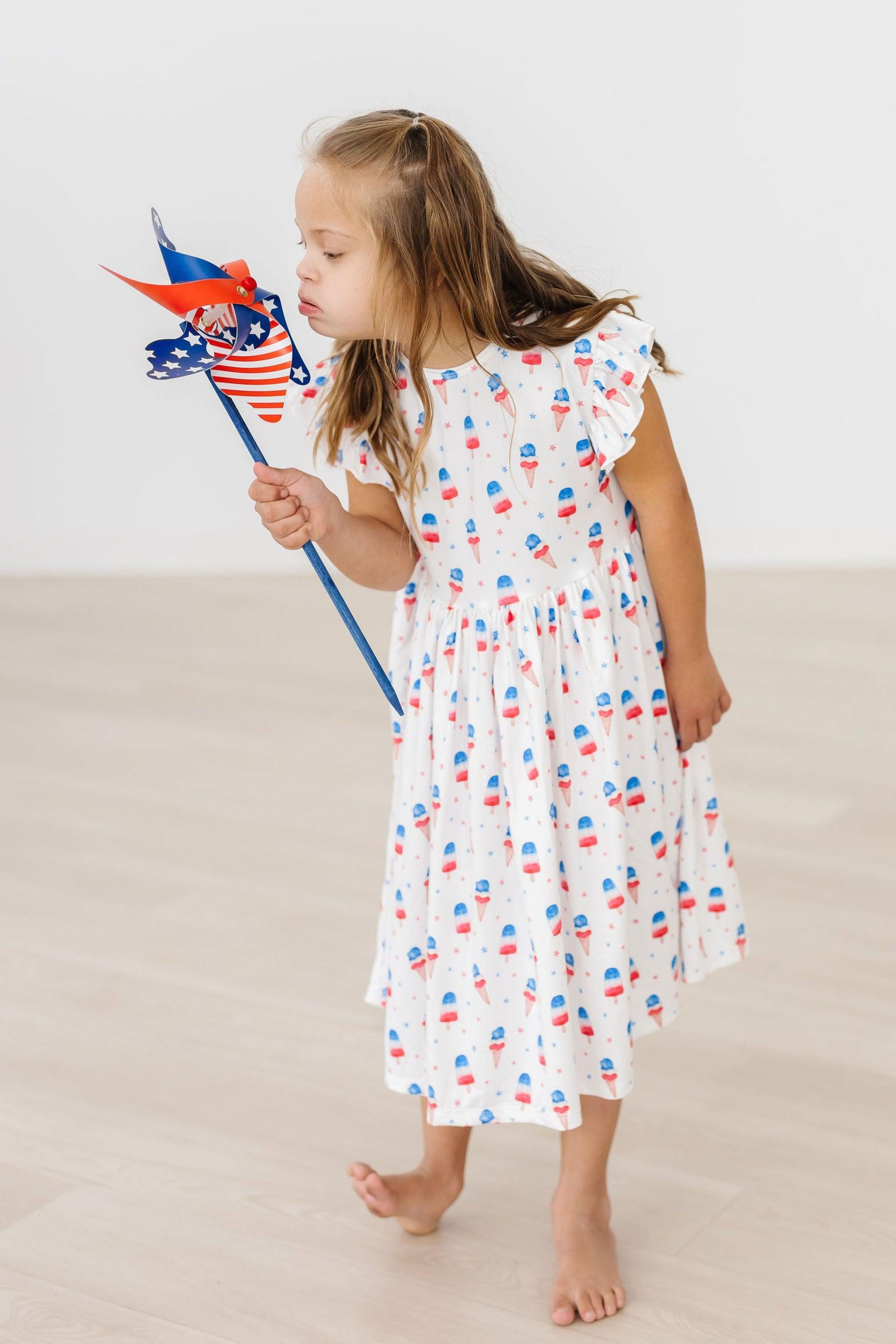 Summer Sweets Flutter Sleeve Twirl Dress - Image 5