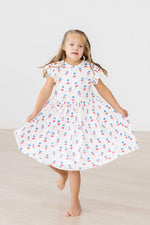 Summer Sweets Flutter Sleeve Twirl Dress - Image 6