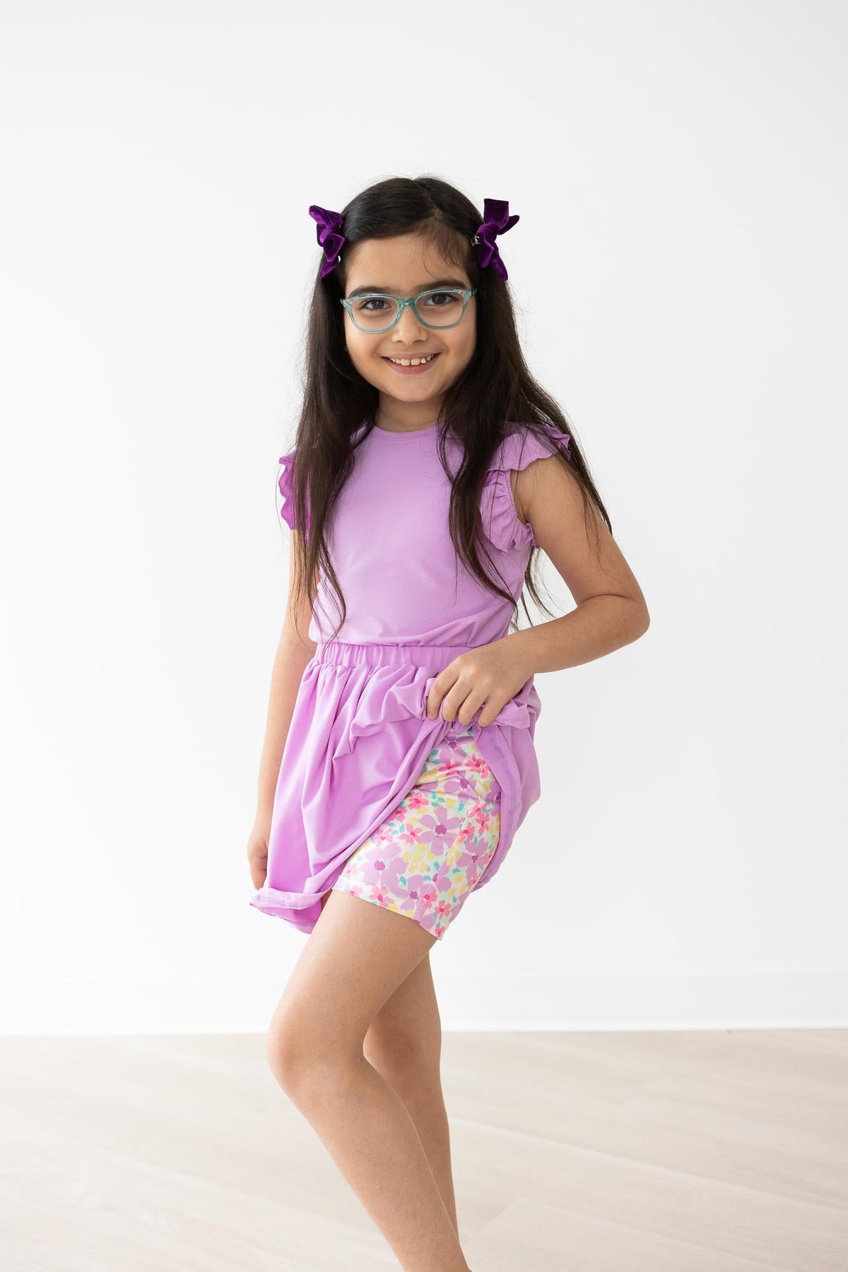 Summer Watercolor Twirl Shorts - Image 2