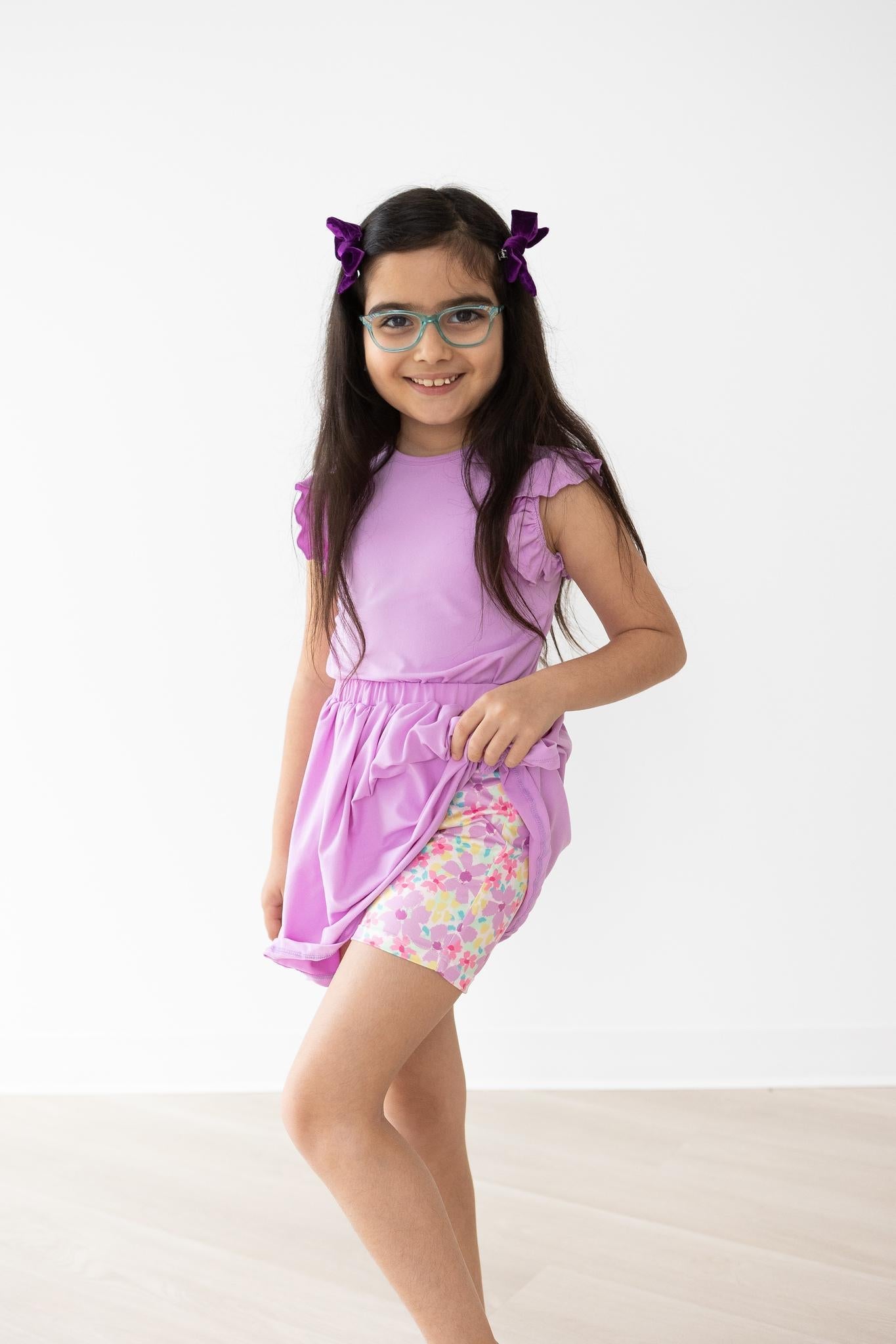 Summer Watercolor Twirl Shorts - Image 2