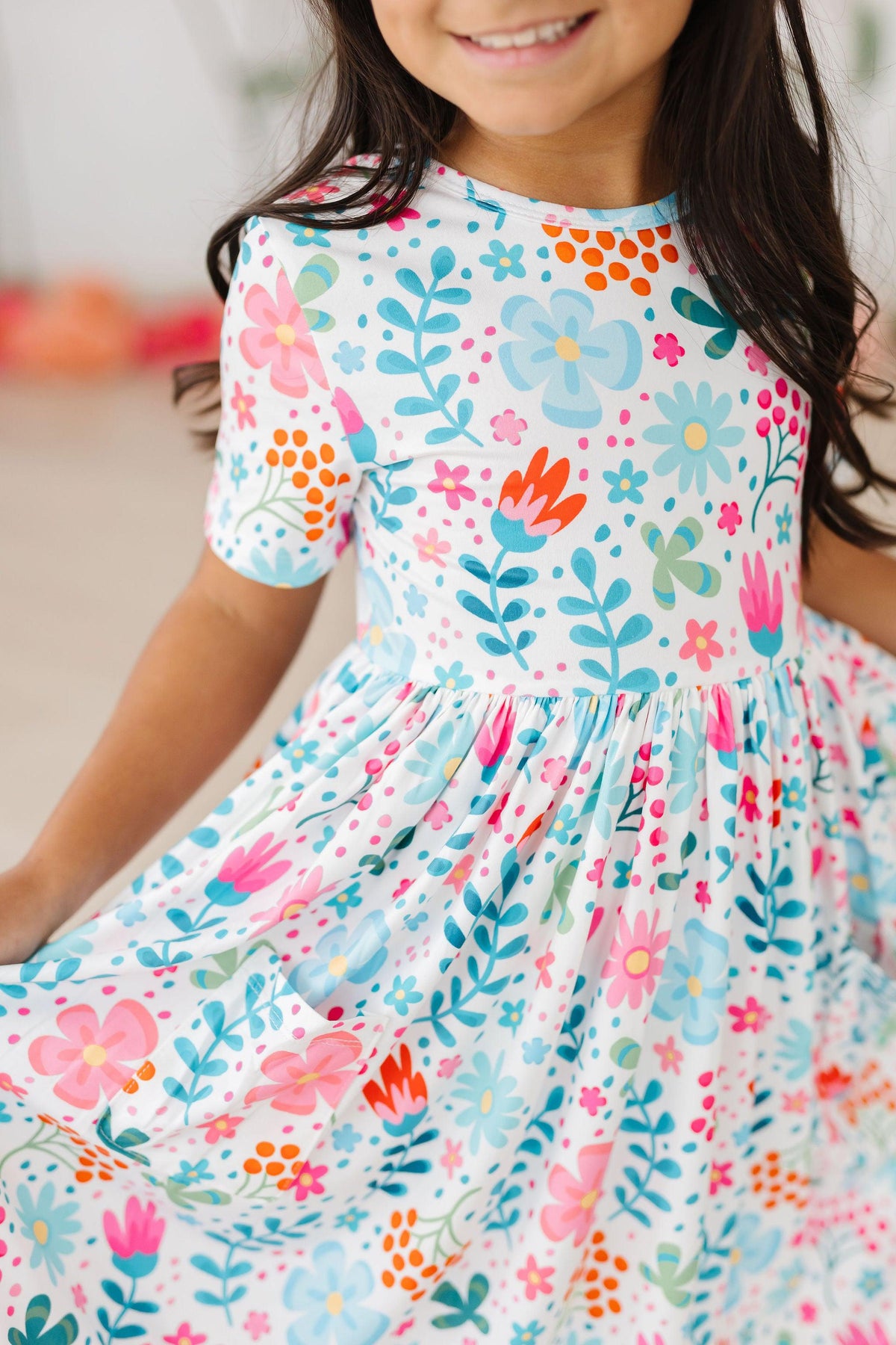Sunlit Garden S/S Pocket Twirl Dress - Image 2