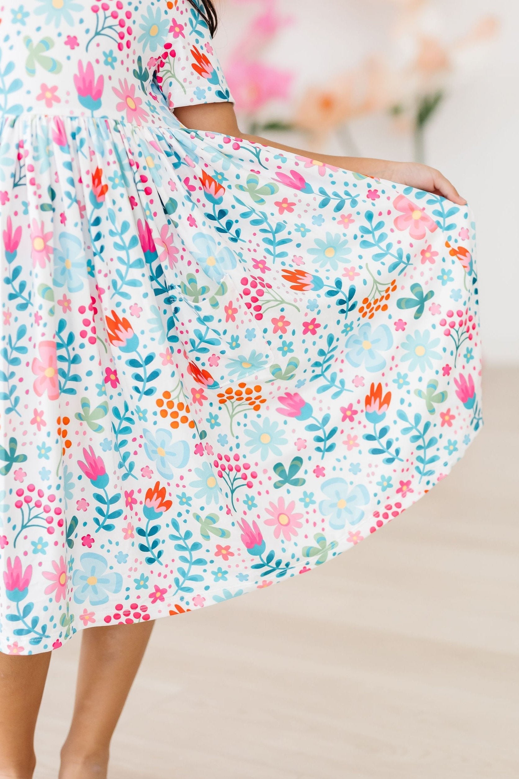 Sunlit Garden S/S Pocket Twirl Dress - Image 4