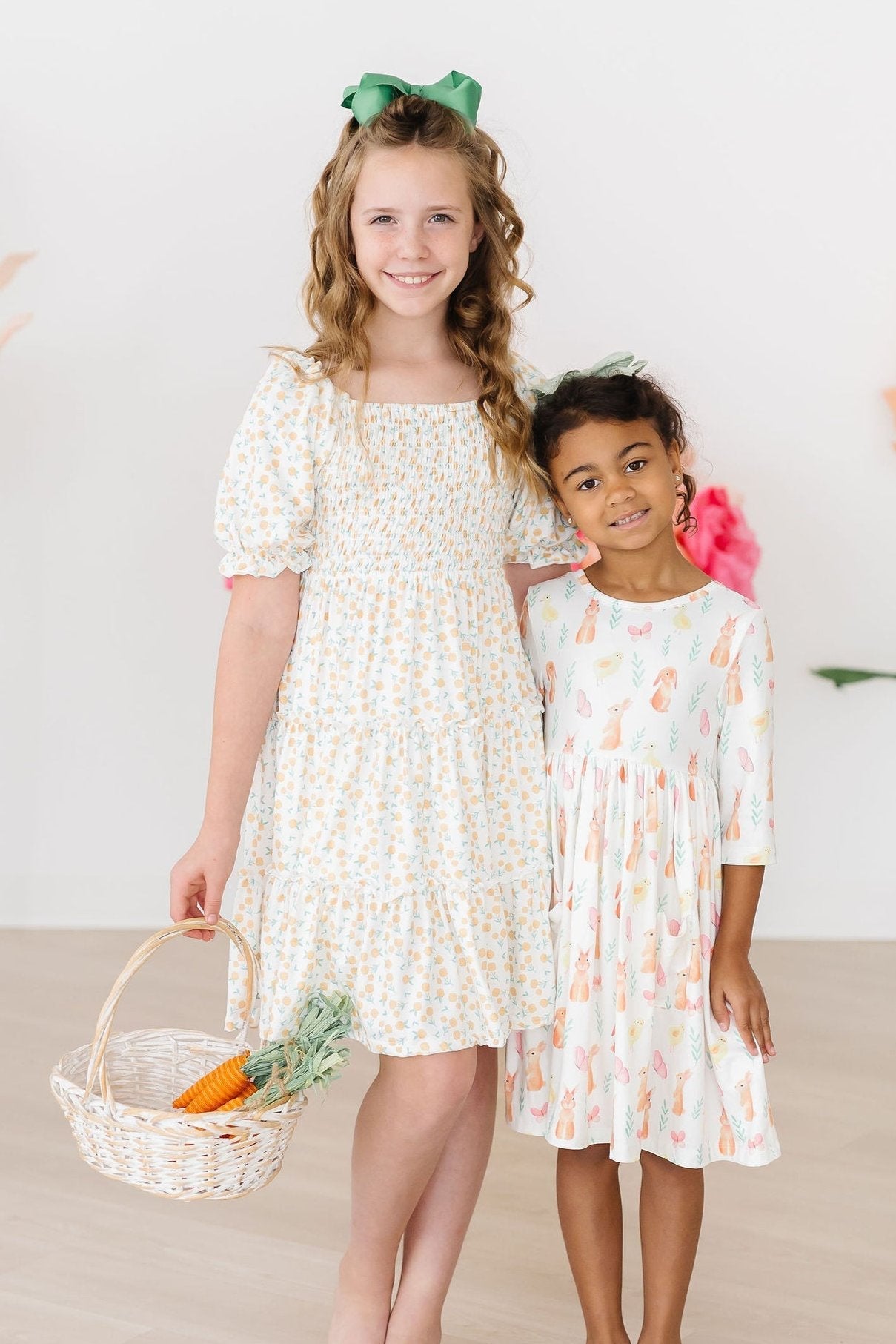 Sunny Bunnies 3/4 Sleeve Pocket Twirl Dress - Image 2