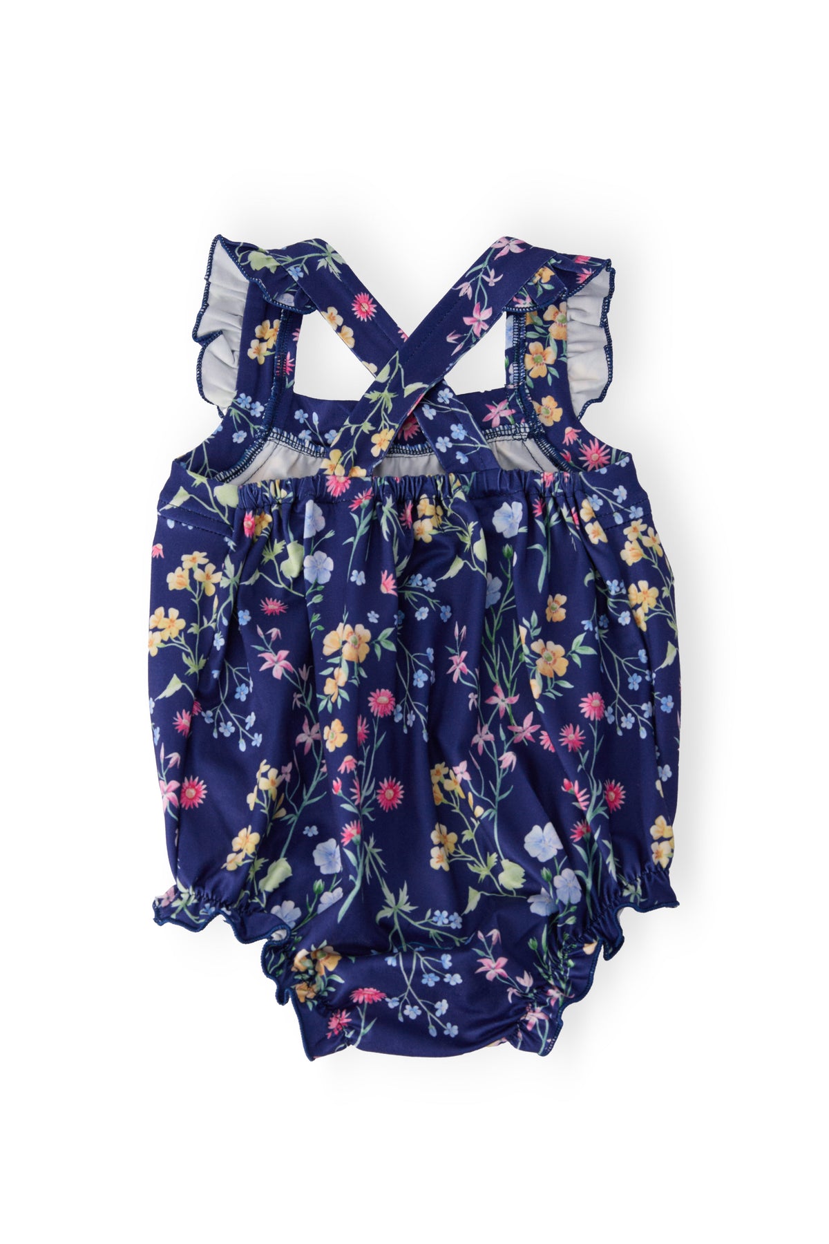 Sunny Meadow Ruffle Cross Back Romper - Image 2
