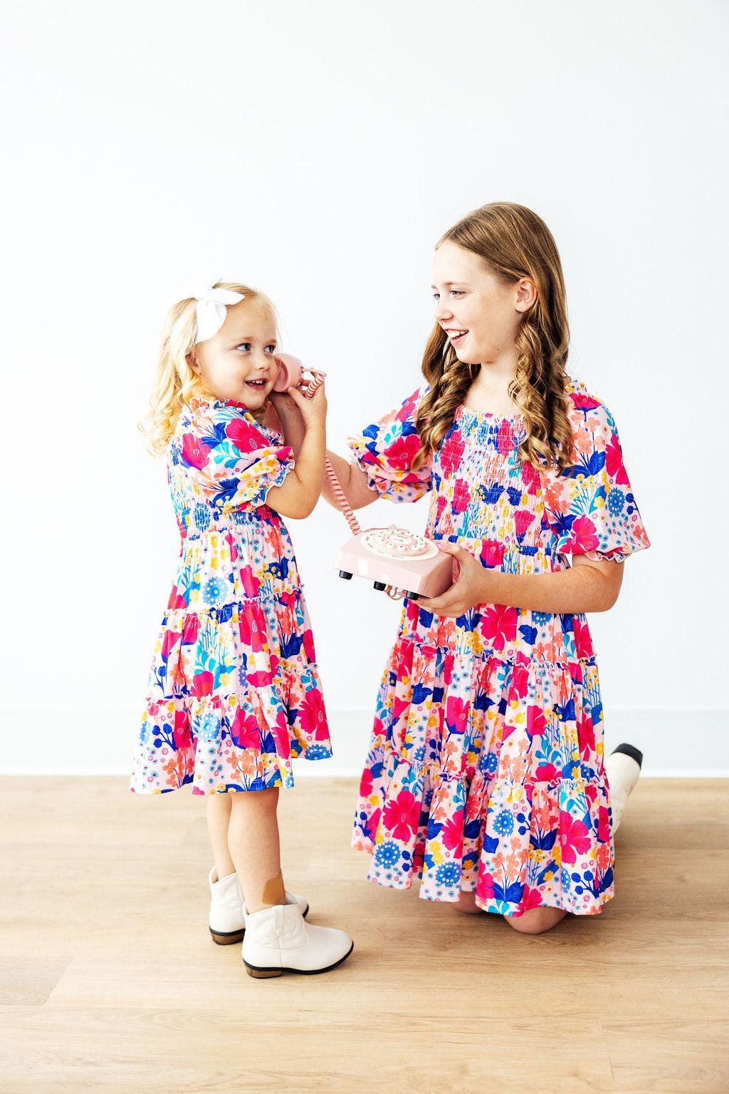 Sunshine Garden Smocked Ruffle Dress - Image 3
