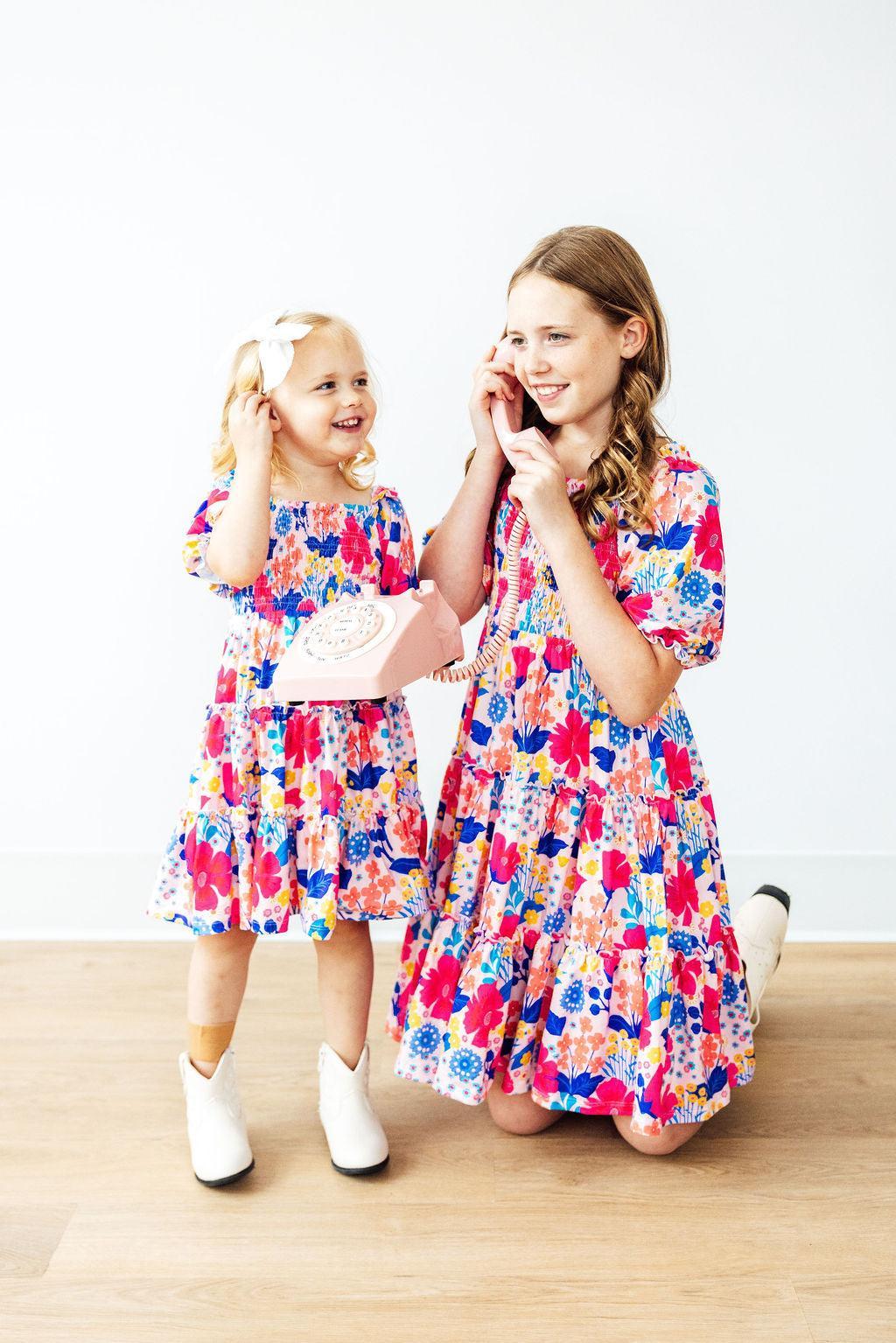 Sunshine Garden Smocked Ruffle Dress - Image 5