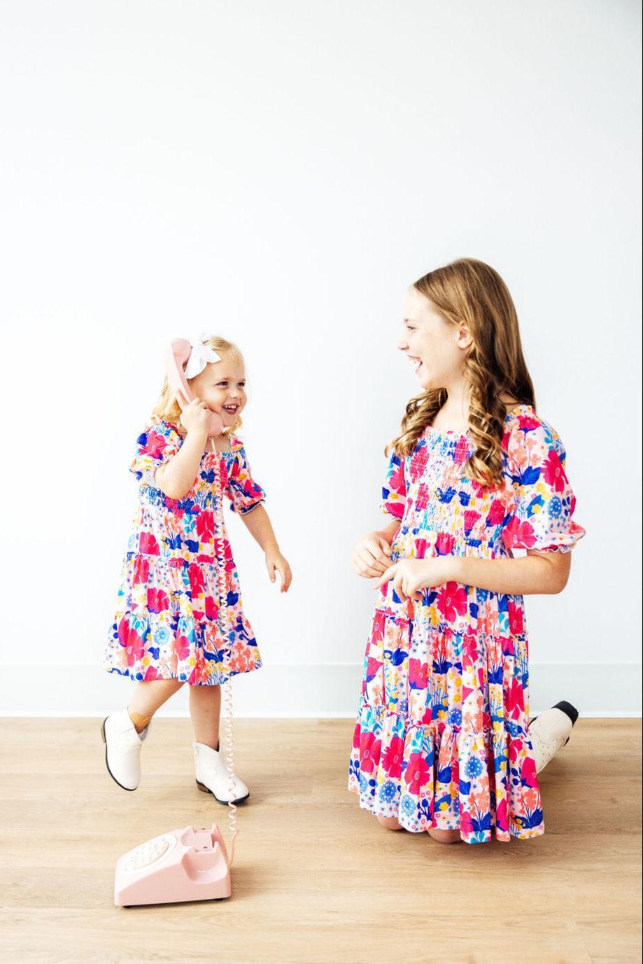 Sunshine Garden Smocked Ruffle Dress - Image 6