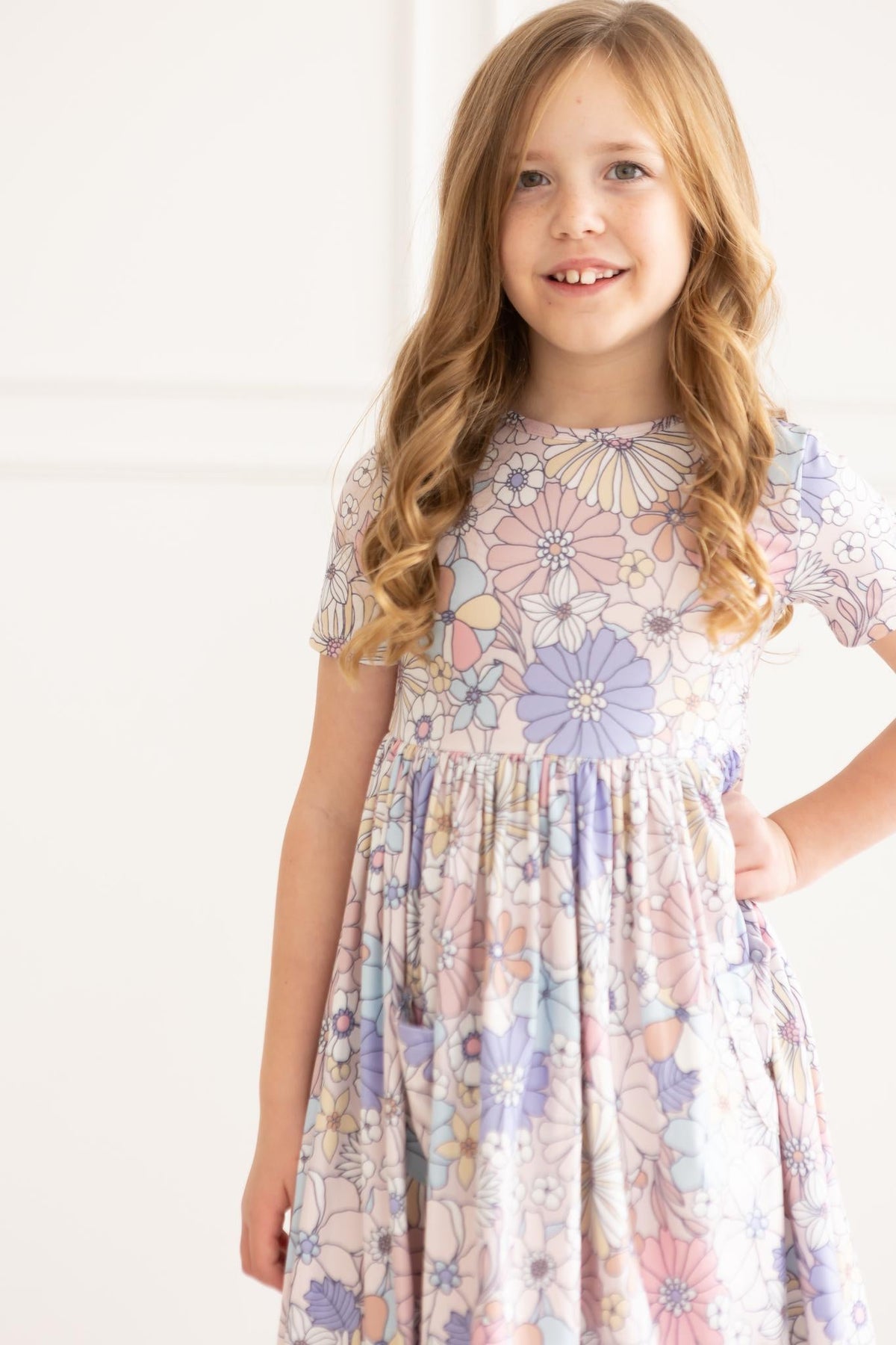 Sweet Escape Floral S/S Pocket Twirl Dress - Image 5