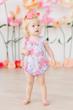 Sweet Springtime Ruffle Cross Back Romper - Image 2
