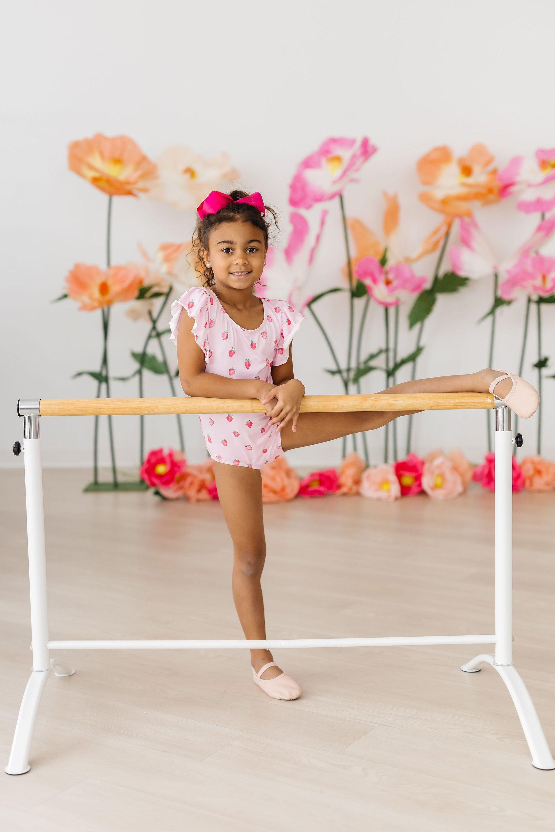 Sweet Strawberries S/S Flutter Sleeve Leotard - Image 5