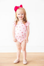 Sweet Strawberries S/S Flutter Sleeve Leotard - Image 6