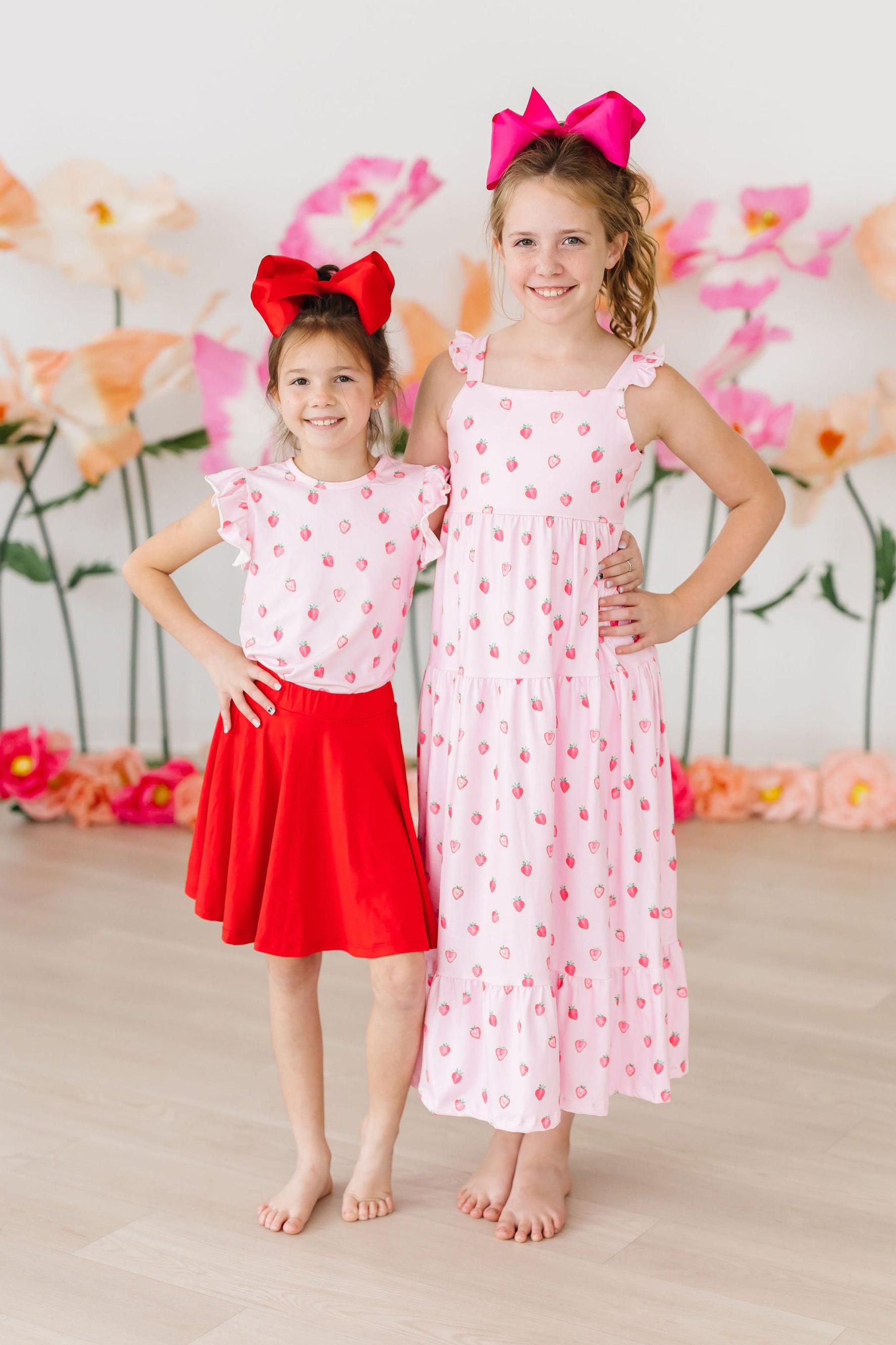 Sweet Strawberries S/S Ruffle Tee - Image 2