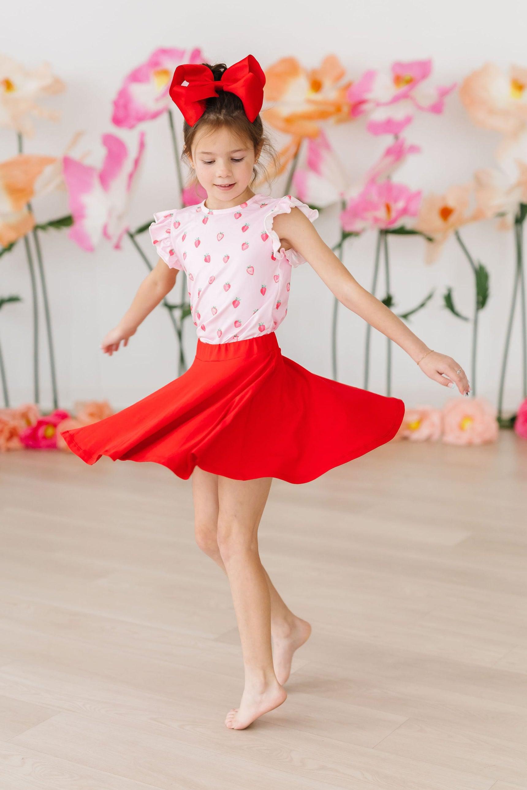 Sweet Strawberries S/S Ruffle Tee - Image 4